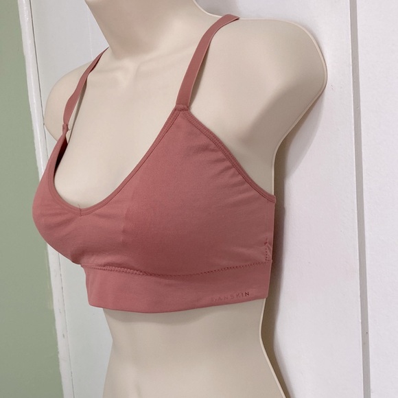 DANSKIN Cami Sport Exercise Workout Dance Bra Dusty Rose Pink Womens XL - Picture 4 of 12
